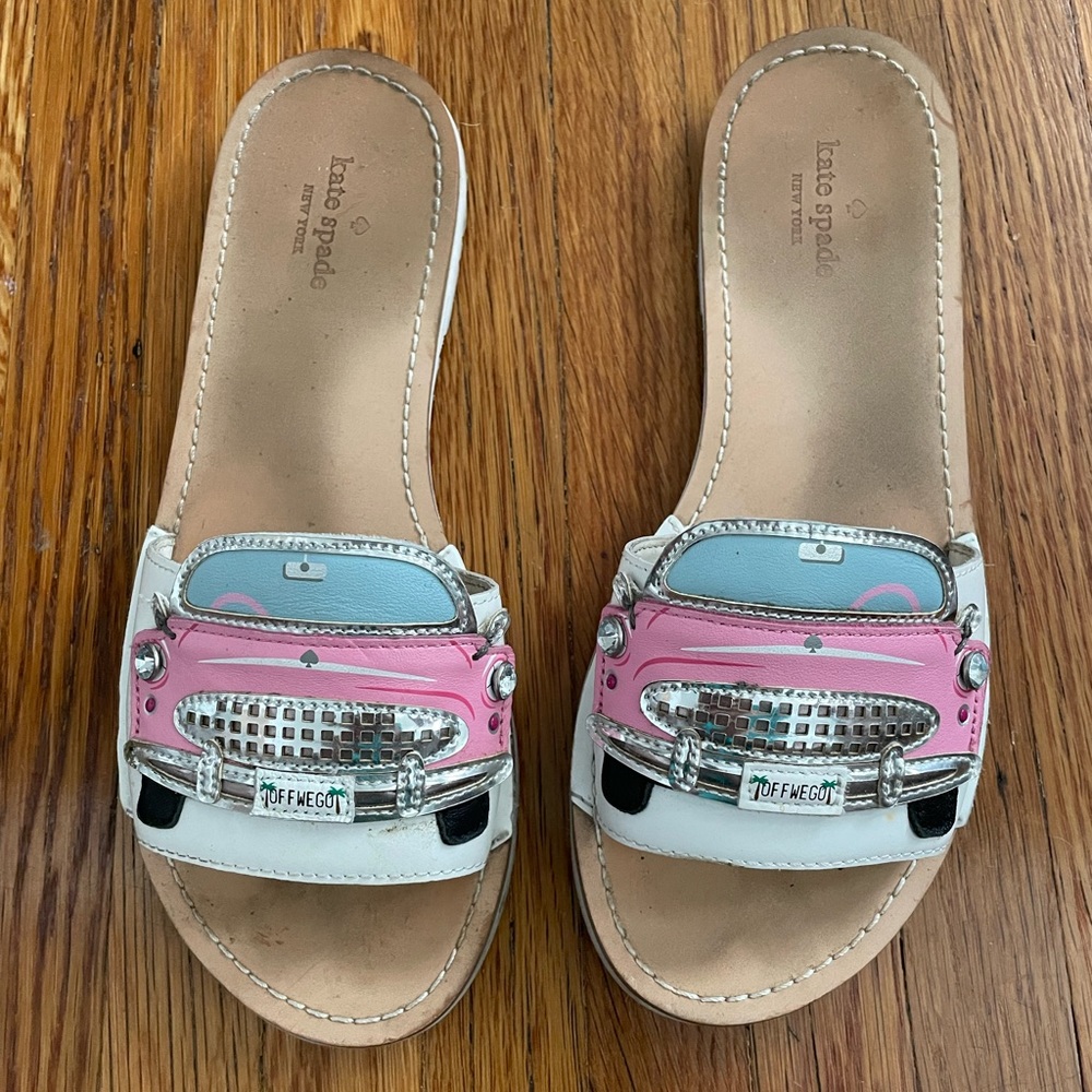 Kate Spade Pink Cadillac Isla slide sandals size 8.5